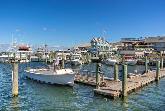 Boats at docks